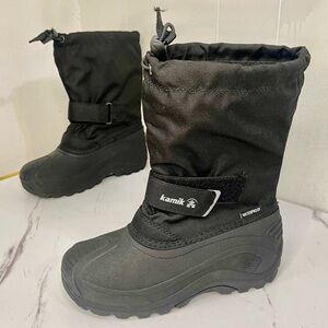 Kamik Black Kids Rain & Snow Boots